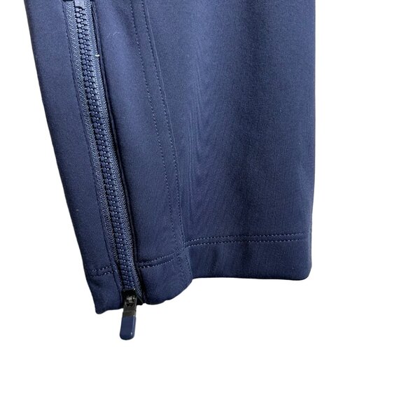 Athleta Delancey Skyline Tight Size 2X Navy Blue Leggings Side Zipper - Picture 3 of 10